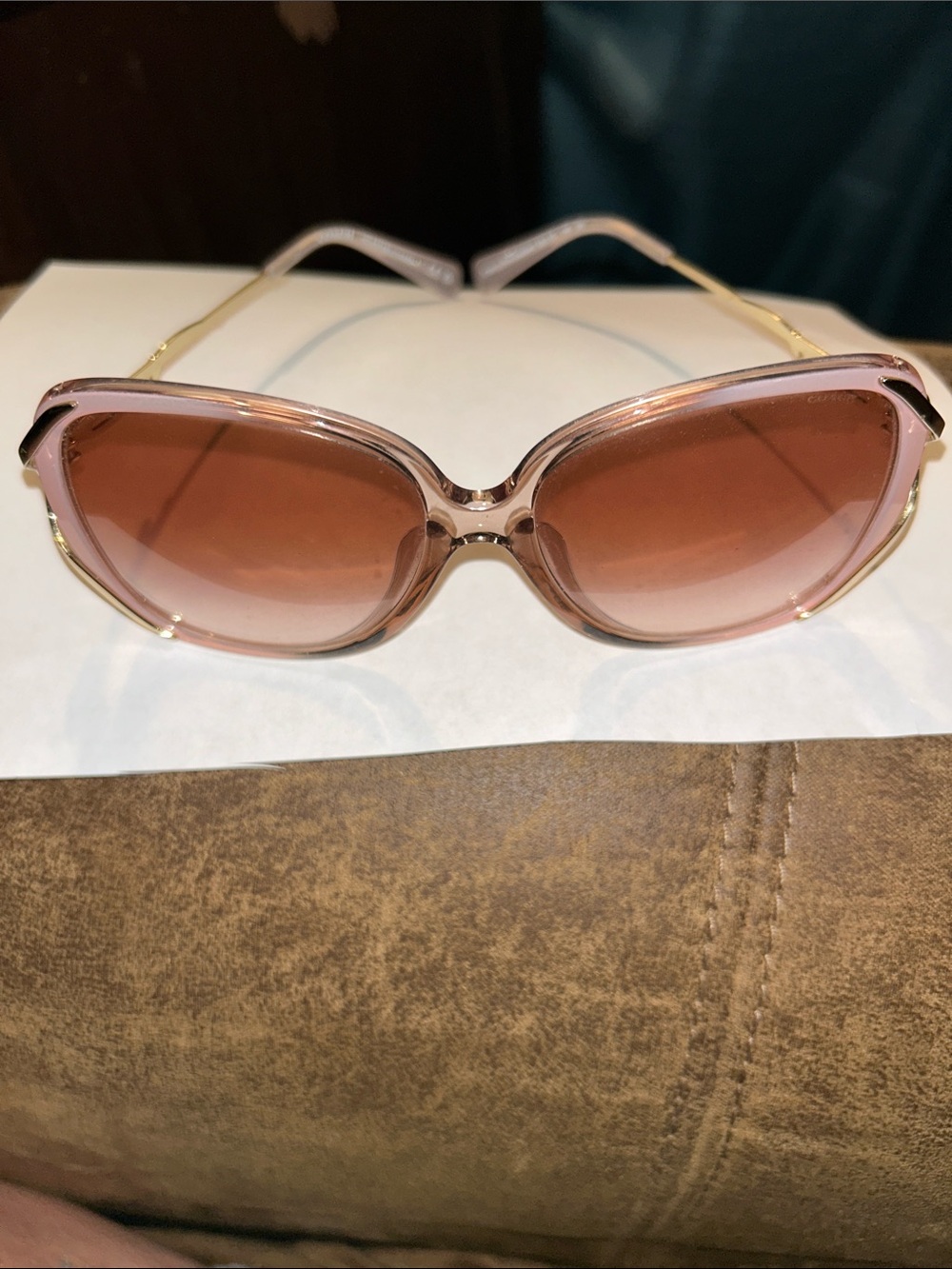 Coach Rose-Tinted  Sunglasses with Gold Temples 576813